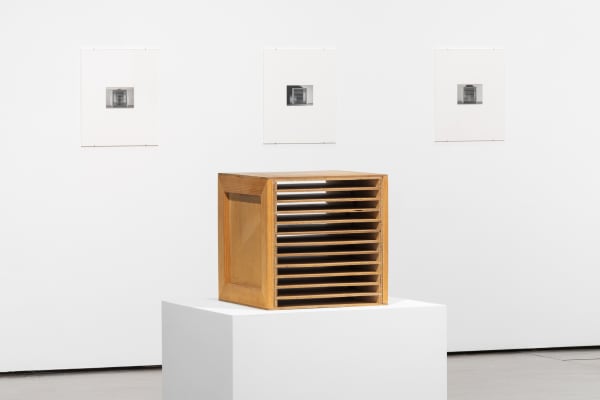 Jeff Weber, Image Storage Containers, 2023 Exhibition view at Centre National de l'Audiovisuel, Dudelange Courtesy of the artist, CNA & Erna Hecey Gallery