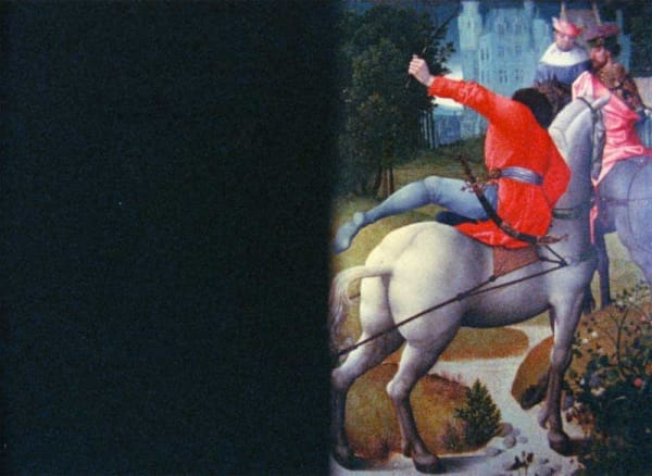 Film still from Robert Beavers, The Painting, 1972/1999, 16mm, colour, sound, 12 min, © The Temenos