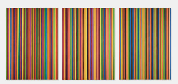 Eugénie Paultre, Oblivion II, 2019, triptych, ink and oil on canvas, 3m72 x 8m43 (variable dimensions), 3m72 x 2m71 (each)