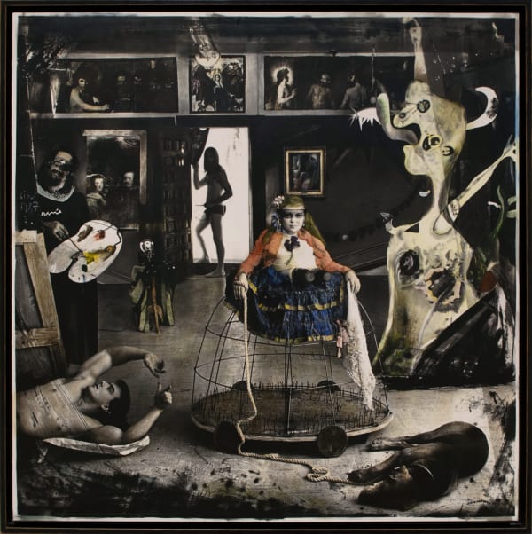 Joel-Peter Witkin , Las Meninas, New Mexico, encaustic, 1987/2022