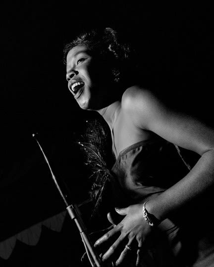 Herman Leonard, Sarah Vaughan, New York City, 1949
