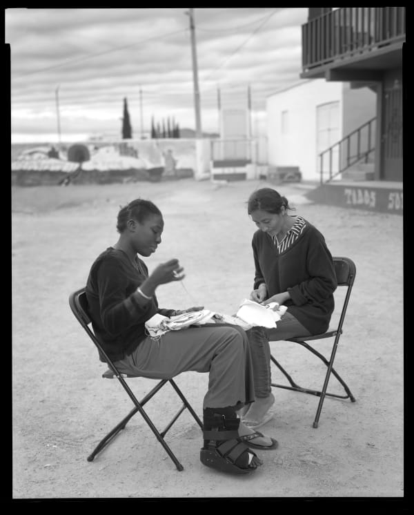 Lisa Elmaleh, Embroidering together, Yandé and Carla, House of Mercy, Nogales, Sonora, Mexico; Bordando juntas, Yandé y Carla, Casa de la Misericordia, Nogales, Sonora, México, 2024