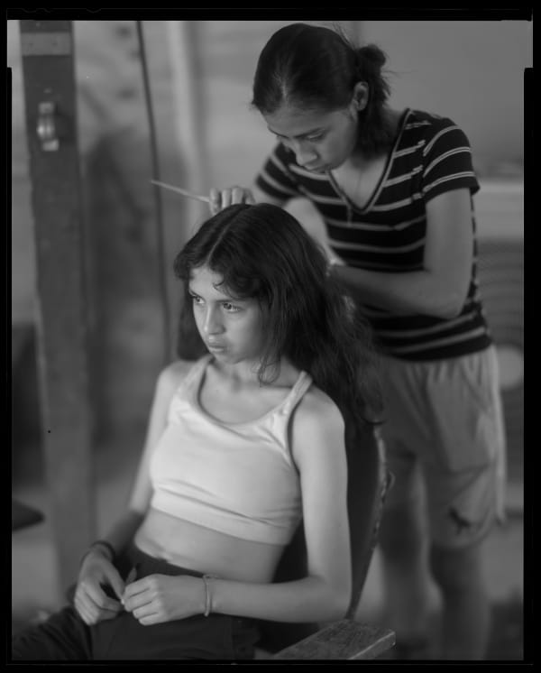 Lisa Elmaleh, Bryanna and her braids, House of Mercy, Nogales, Sonora, Mexico; Bryanna y sus trenzasa, Casa de la Misericordia, Nogales, Sonora, México, Bryanna and her braids, House of Mercy, Nogales, Sonora, Mexico; Bryanna y sus trenzasa, Casa de la Misericordia, No, 2024