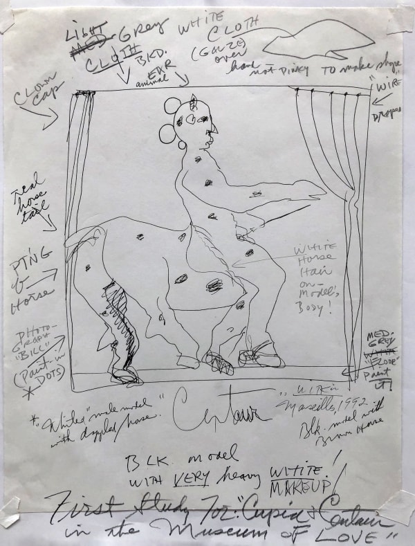 Joel-Peter Witkin, First Study for Cupid and Centaur in the Museum of Love, 1992