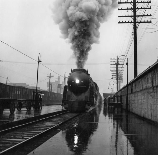 O. Winston Link, The Cavalier Leaves Williamson, West Virginia on a Rainy Day, 1959 / 1999