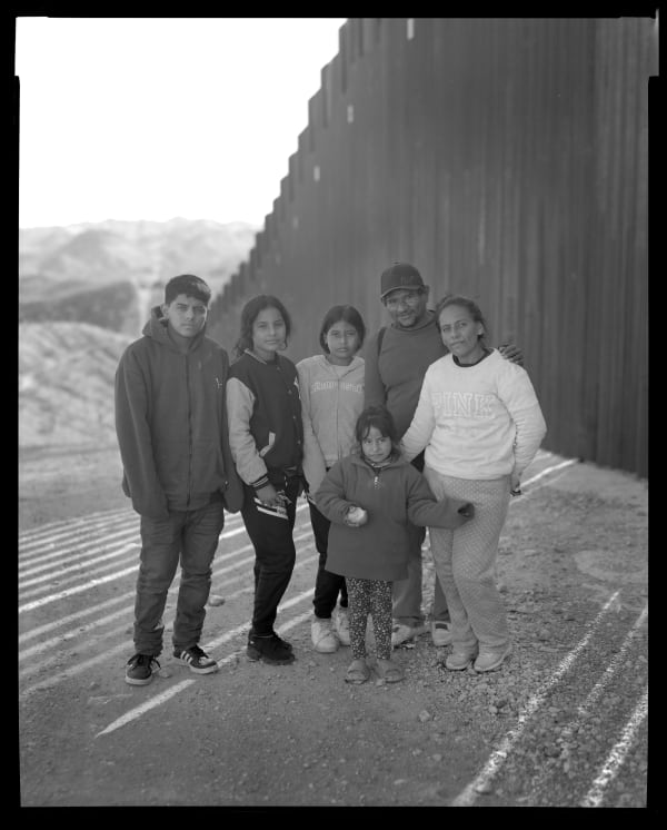 Lisa Elmaleh, Alejandro, Carla, Diana, Nohemy, Guillermo and Gabi, Sasabe area, Arizona, USA, Family from Michoacán, Mexico; Alejandro, Carla, Nohemy, Guillermo y Gabi, área de Sasabe, Arizona, USA, Familia de Michoacán, México, 2024