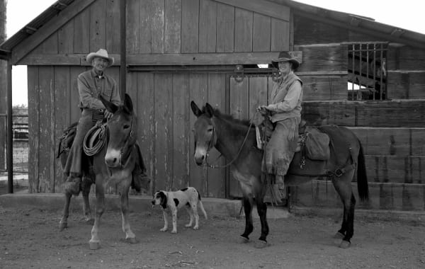 Jay Dusard, Warner Glenn and Kelly Glenn-Kimbro, Ranchers and Hunting Guides, Malpal Ranch, AZ, 1996