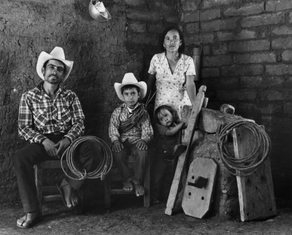 Jay Dusard, Jesus Munoz, Renta Maker, and Family: Juanito, Guadalupe and Epimania Urique, Chihuahua, 1988