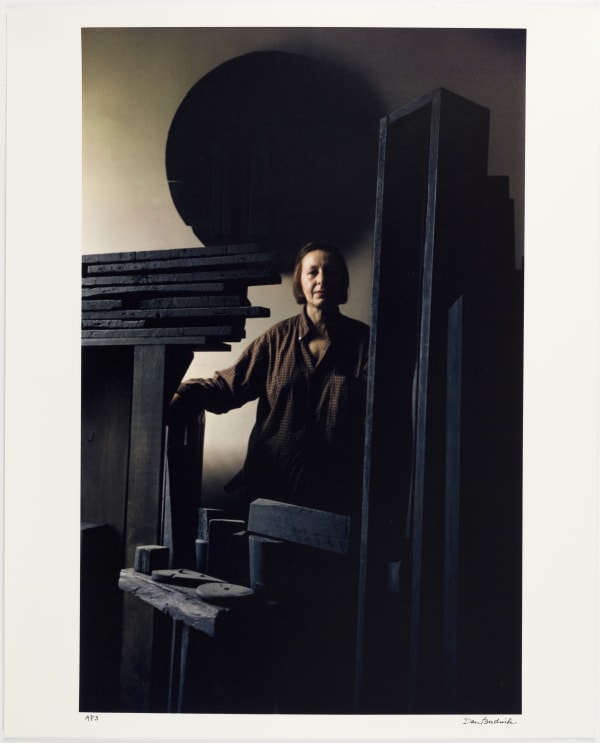 Dan Budnik - Picturing Artists (1950s - 1960s), 40 Dye Transfer Prints, Artist Proof Set, Louise Nevelson - Murray Hill studio, New York, 1958