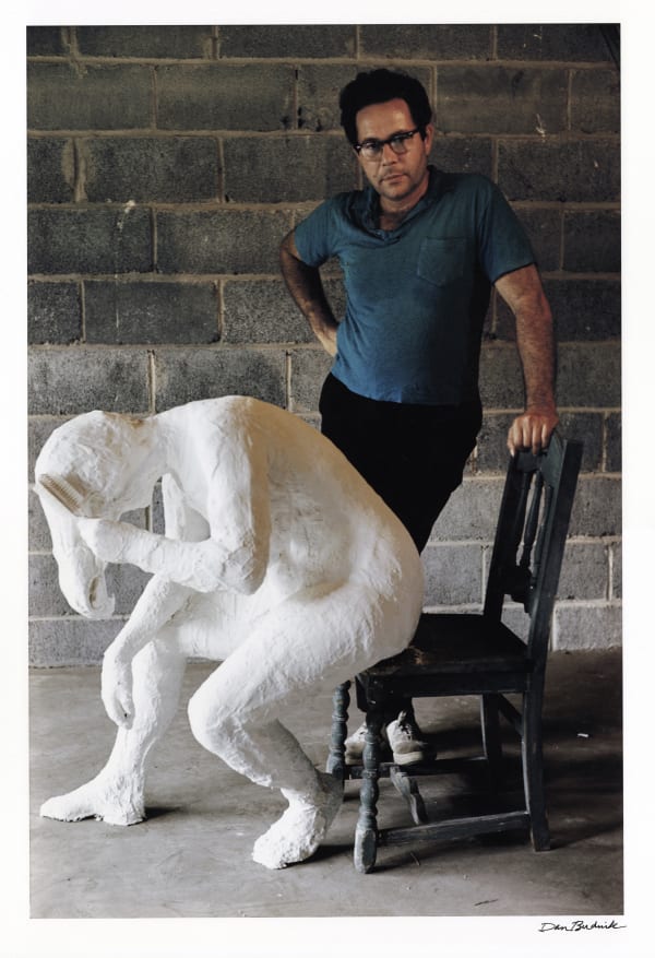 Dan Budnik, George Segal with Woman Brushing Her Hair, "Chicken farm" studio, Brunswick, New Jersey, 1965