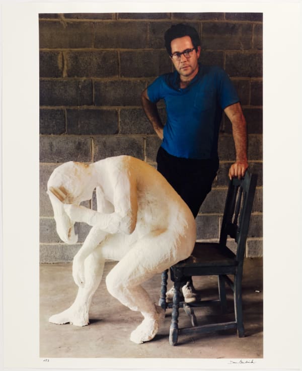 Dan Budnik - Picturing Artists (1950s - 1960s), 40 Dye Transfer Prints, Artist Proof Set, George Segal - with 'Girl Brushing Her Hair', Chicken Form' studio, Brunswick, New Jersey, 1965