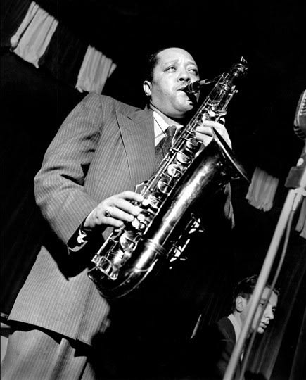 Herman Leonard, Lester Young, Birdland, New York, 1948