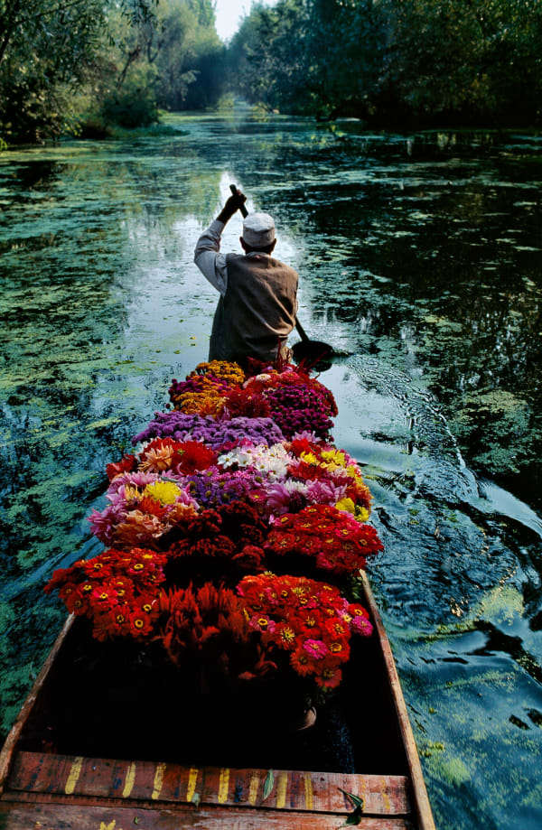 Steve McCurry, Kashmir Flower Seller, 1996