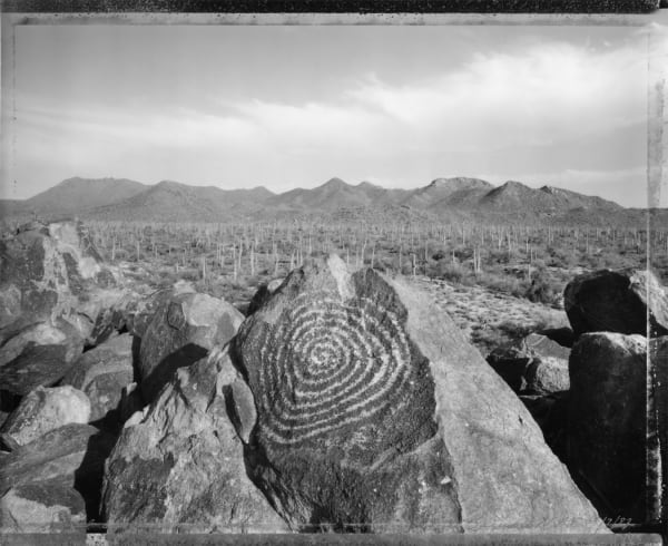 Mark Klett, Spiral Carving Facing East, Signal Hill, 5/7/83, 1983