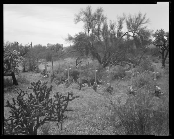 Lisa Elmaleh, 13 crosses (for Dora Rodriguez) Sonoran Desert, Arizona, USA; 13 cruces (Dora Rodríguez) Desierto de Sonora, Arizona, USA, 2024