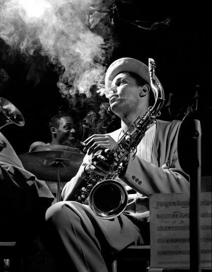 Herman Leonard, Dexter Gordon, Royal Roost, New York City, 1948
