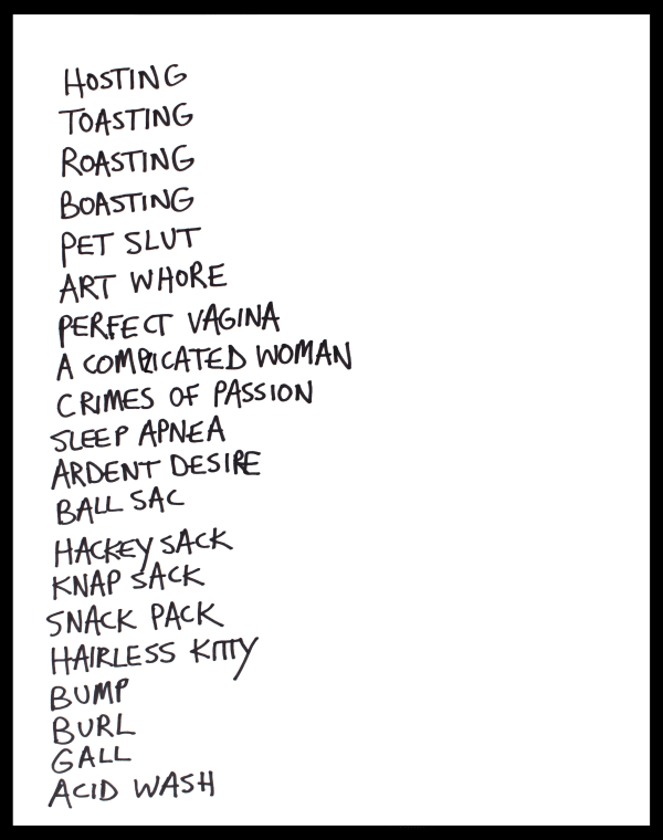 Kitty Brophy, Random Word Text #1, 2021