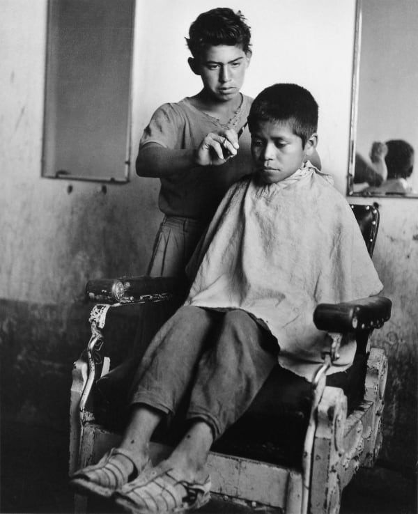 Rodrigo Moya, Peluquería, Ixmiquilpan, Hidalgo, México, 1955