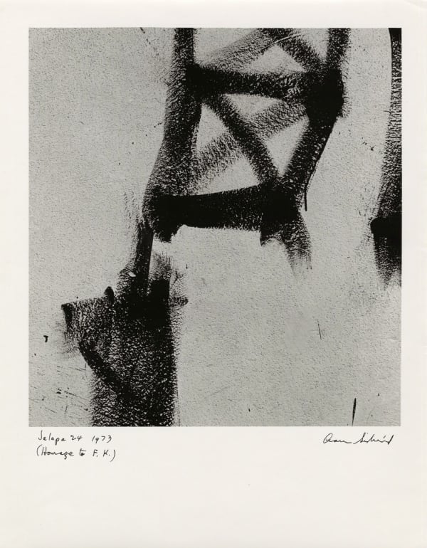 Aaron Siskind, Jalapa 24 (Homage to Franz Kline), 1973