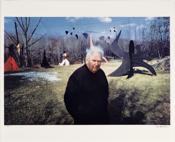 Dan Budnik - Picturing Artists (1950s - 1960s), 40 Dye Transfer Prints, Artist Proof Set, Alexander Calder - Sculpture Field, Roxbury, Connecticut, 1965
