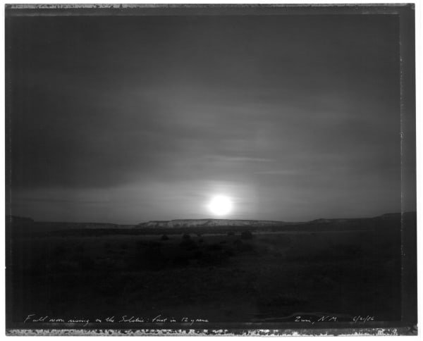 Mark Klett, Moon with halo, Lee's Ferry, AZ 5/14/92, 1992