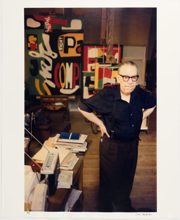Dan Budnik - Picturing Artists (1950s - 1960s), 40 Dye Transfer Prints, Artist Proof Set, Stuart Davis - with 'BLIPS' and 'IFS', West 67th Street studio, New York, 1964