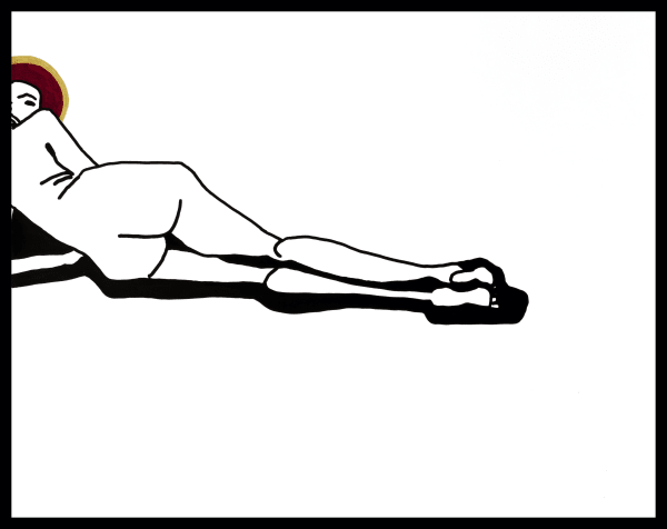 Kitty Brophy, Reclining Nude Study, 2022