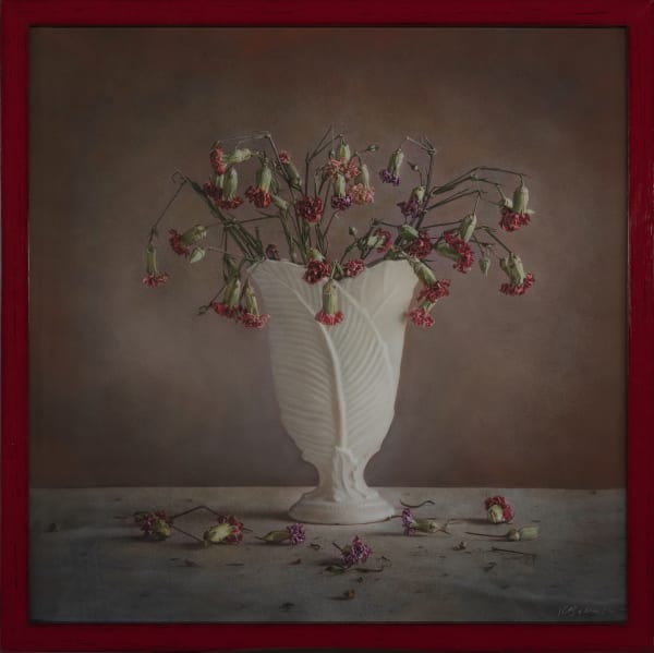 Kate Breakey Carnations, White Vase, n.d.