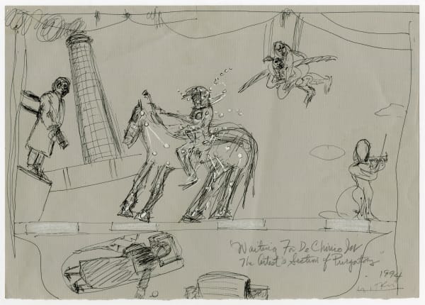 Joel-Peter Witkin, Waiting for de Chirico in the Artist's section of Purgatory, New Mexico, 1994