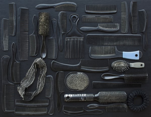 Tom Kiefer, Black Combs and Brushes, 2014