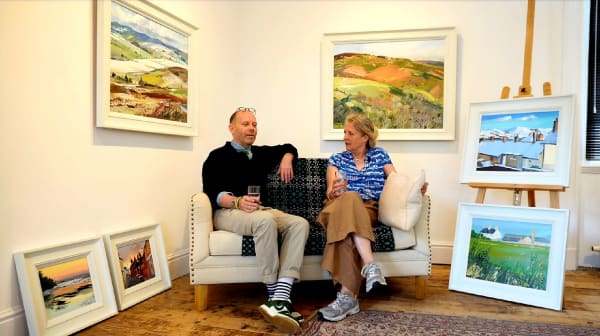 Sarah Carvell, drops off her work at the gallery and has a chat with Ralph