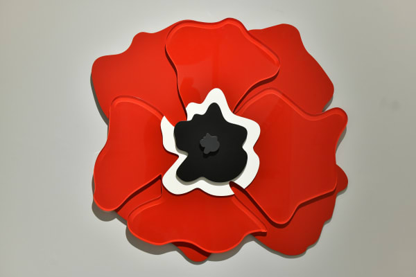Life anemone, Dodi Tabbaa, 2019 Acrylic glass on pvc board, 90x90cm