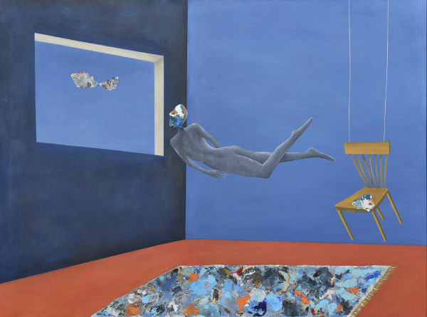 Floating, Acrylic on canvas, 110x150cm