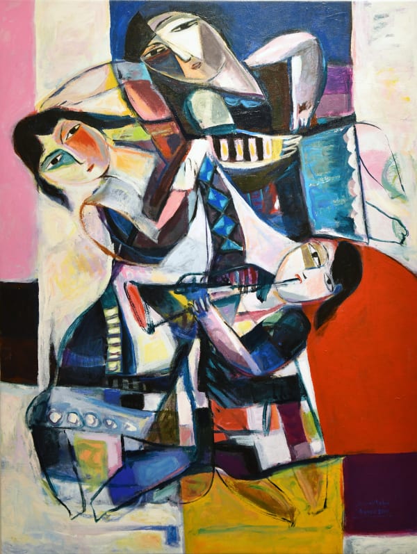 Dance until dawn, Acrylic on canvas, 2014, 130x100cm