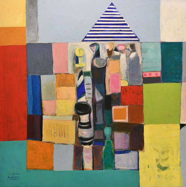 Family gathering, Acrylic on canvas, 2014, 114x114cm