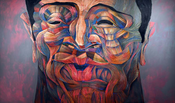 Fadi Daoud Sentimental, 2018 Acrylic on canvas 140 x 240cm