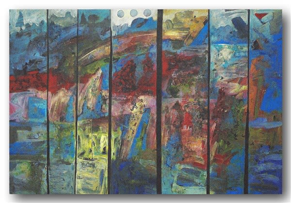Issam Tantawi Untitled, 2016 Mixed media on board 95x135cm
