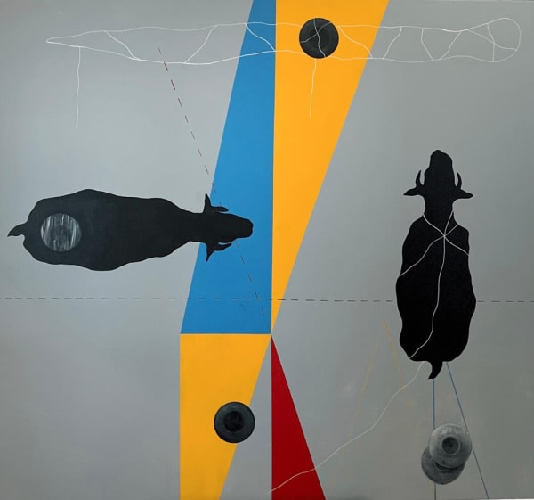 Game 1, 2022, Acrylic on canvas, 130x140cm
