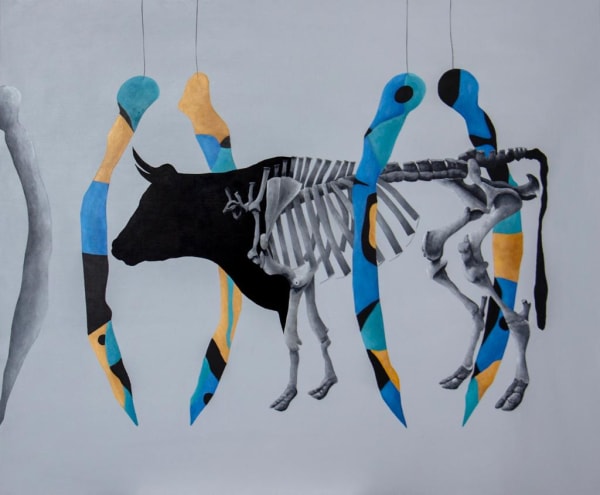 Welcome to the game, 2021, Acrylic on canvas, 120x150cm