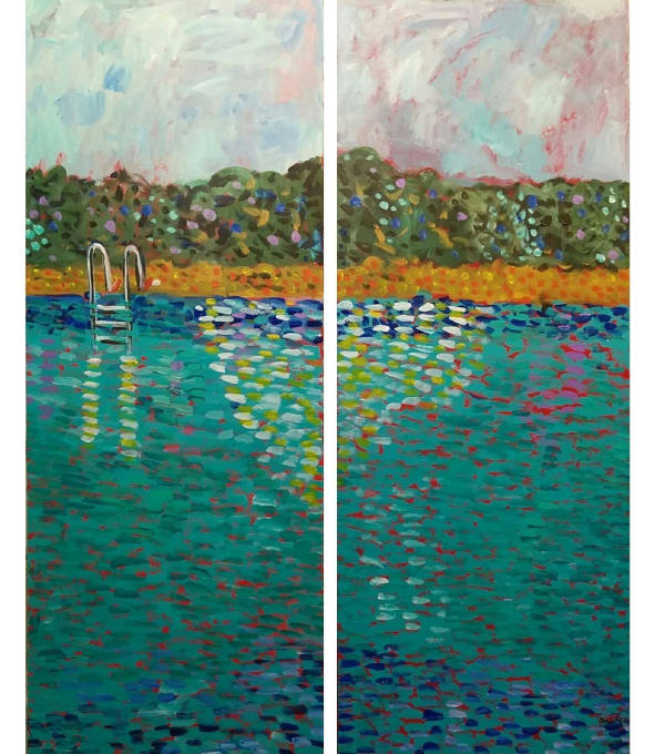 Bungalow forever 29, 2018, Acrylic on canvas, 100x120cm