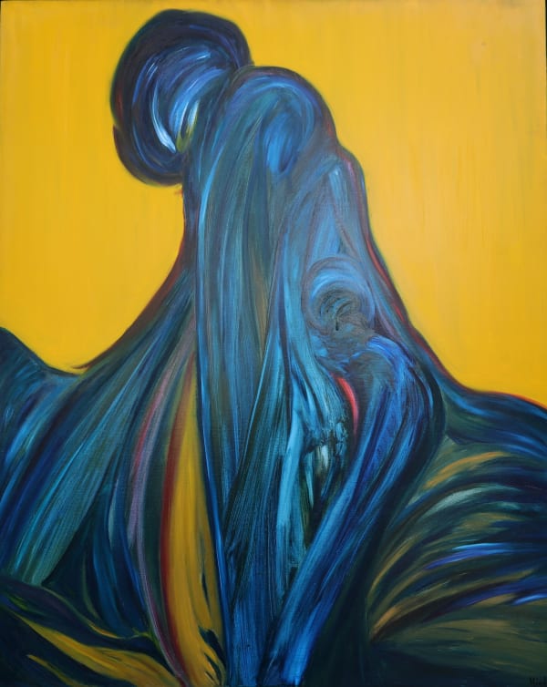 Hind Nasser, Atlas, 1993, Oil on canvas, 100x80cm