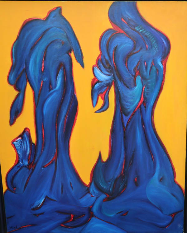 Hind Nasser, Metamorphosis, 1994, Oil on canvas, 100x80cm