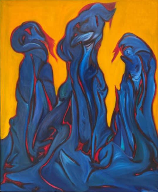 Hind Nasser, Untitled, 1994, Oil on canvas, 100x80cm