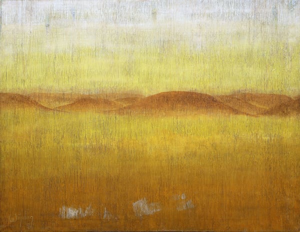 Wijdan, Desert summer, 1981, Oil on canvas, 86x112cm