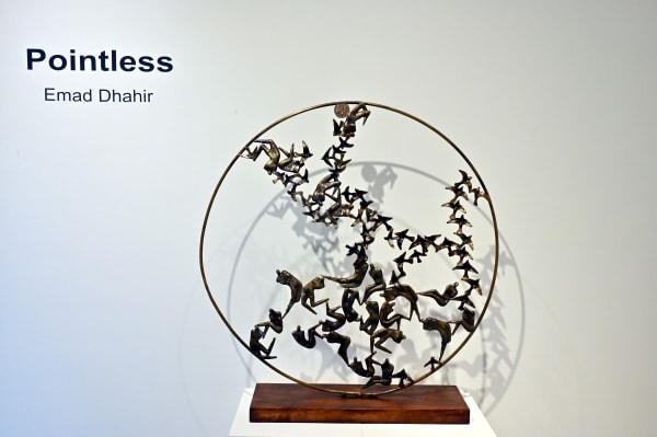 Emad Dhahir, Land tale, 2022, Bronze, 103x95x22cm