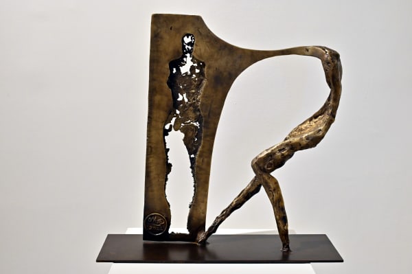 Emad Dhahir, Alienation, 2022, Bronze, 51x50x18cm