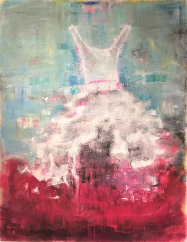 Nadia Abu Aitah, Untitled, 2018, Oil on canvas, 146x114cm