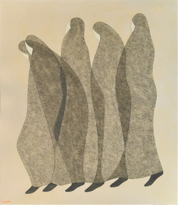 Saoud Abdullah, Untitled, 2020, Mixed media on canvas, 180x150cm