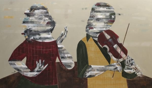 Besher Koushaji, Untitled, 2020, Acrylicon canvas, 90x150cm