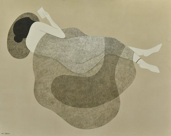 Saoud Abdallah, Untited, 2020, Mixed media on canvas, 150x180cm